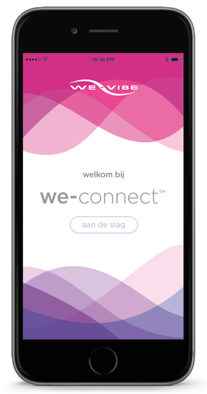 We-Connect voor Vibrator met App - startscherm Nederlands