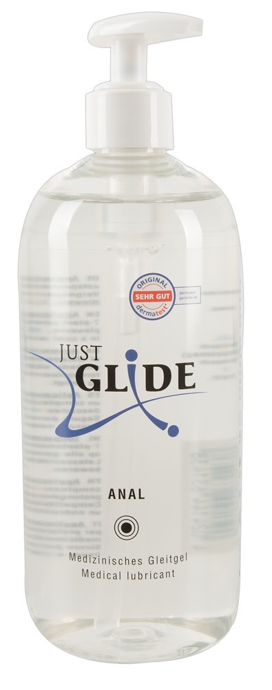 Just Glide Anaal waterbasis glijmiddel met pomp - 500 ml