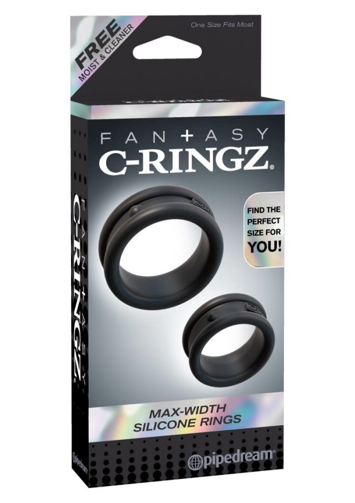 Max Width Silicone Rings Zwart