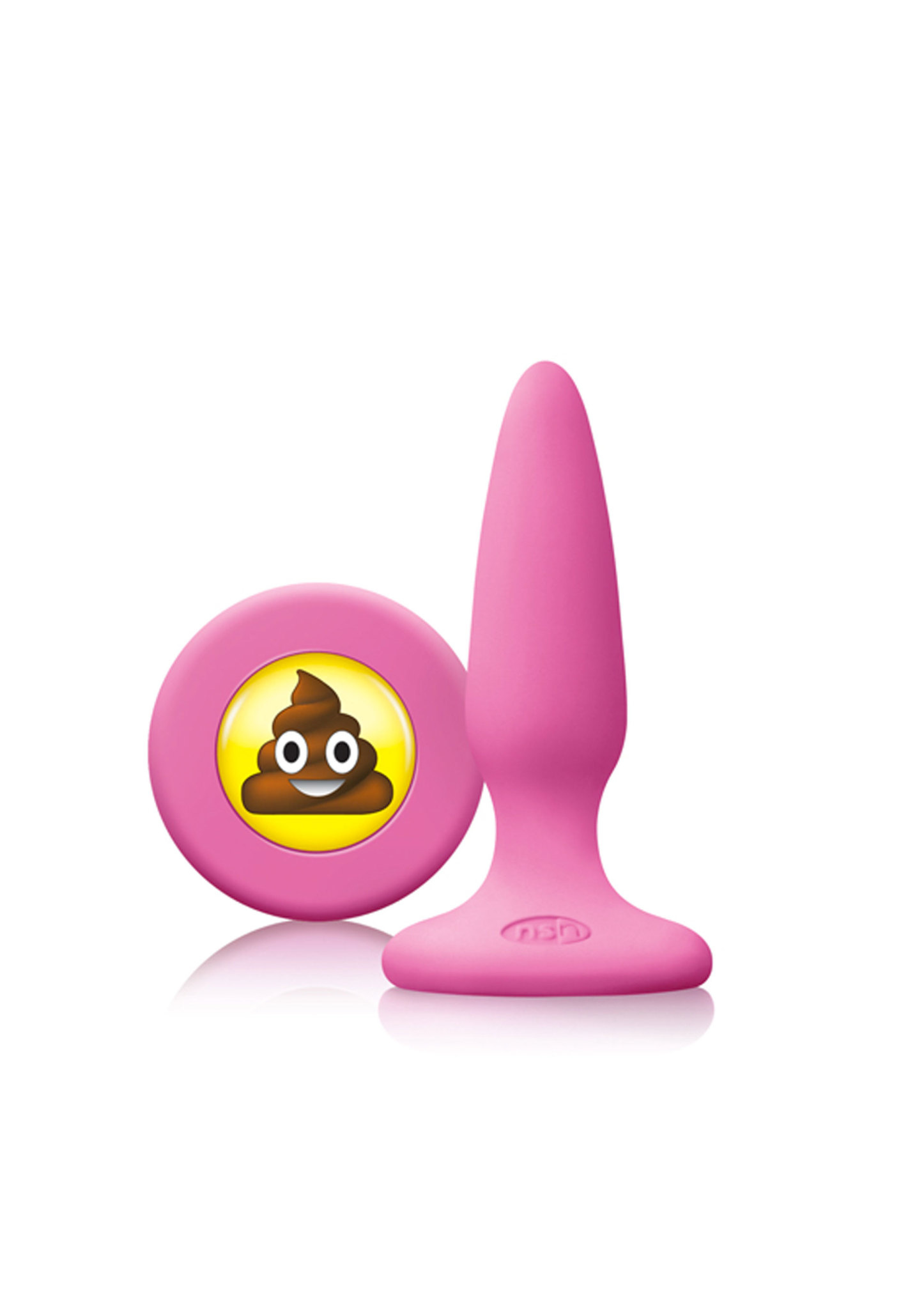 Mojis #SHT Mini - Drol Emoji Buttplug Zwart