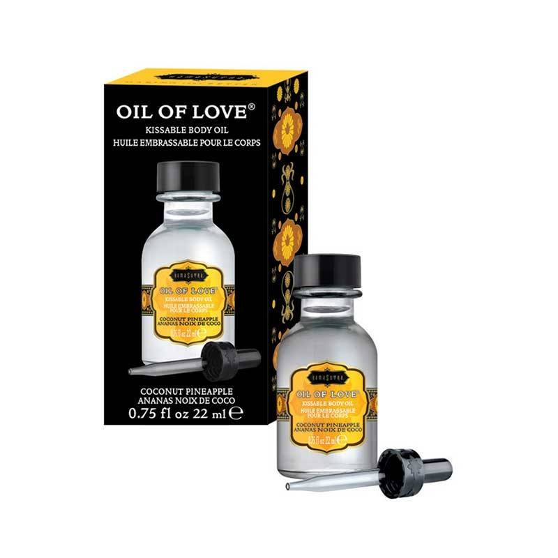 Image of KamaSutra Oil of Love - Kissable Foreplay Oil 22 ml Coconut Pineapple