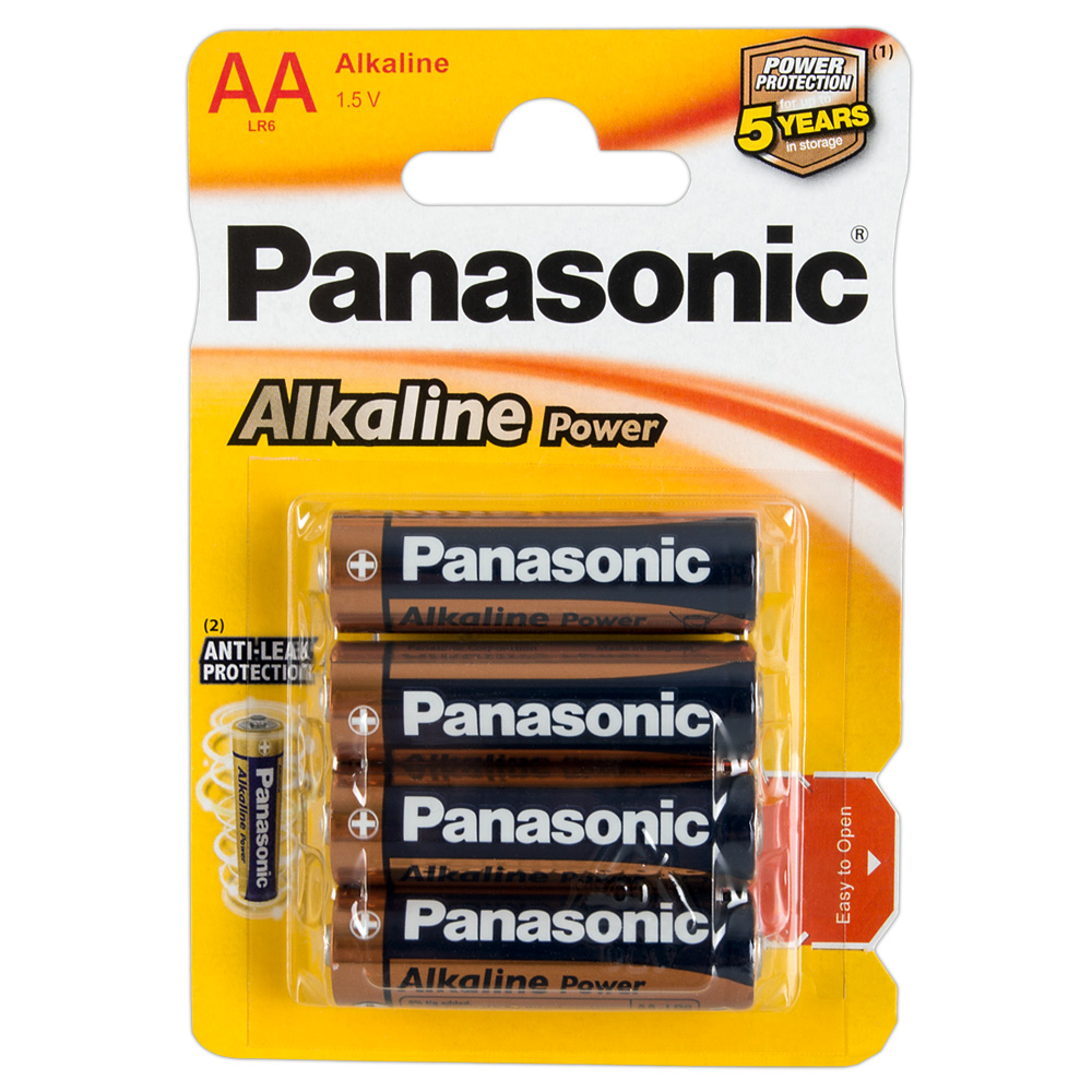 Image of Panasonic 4x AA-batterij