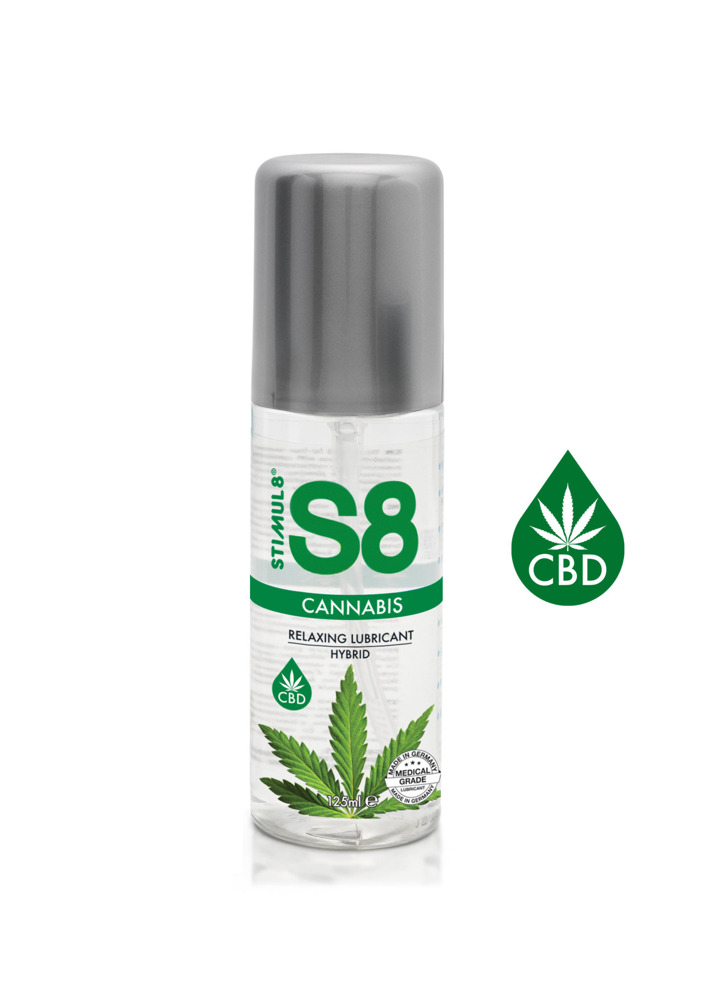 Image of Stimul8 Cannabis Lube Hybride Glijmiddel met ontspannend CBD 125 ml