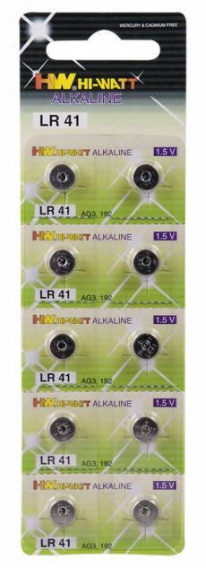 LR41 (AG3) 1.5V knoopcel batterijen - 10 stuks