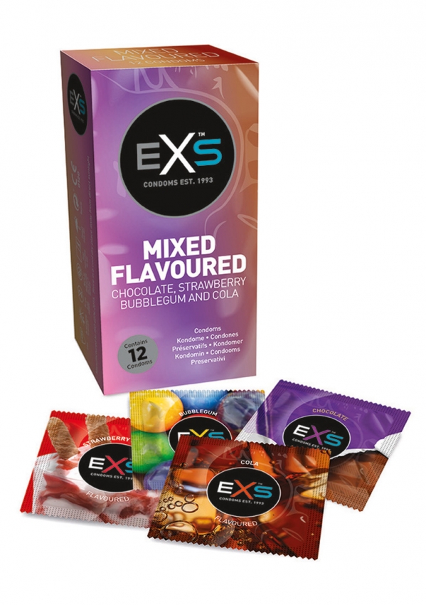 EXS Mixed Flavoured Condooms verpakking