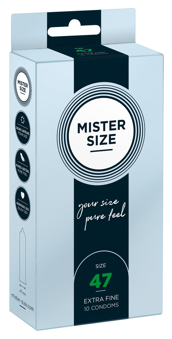 Kleine condooms van Mister Size - 47 mm 10 stuks