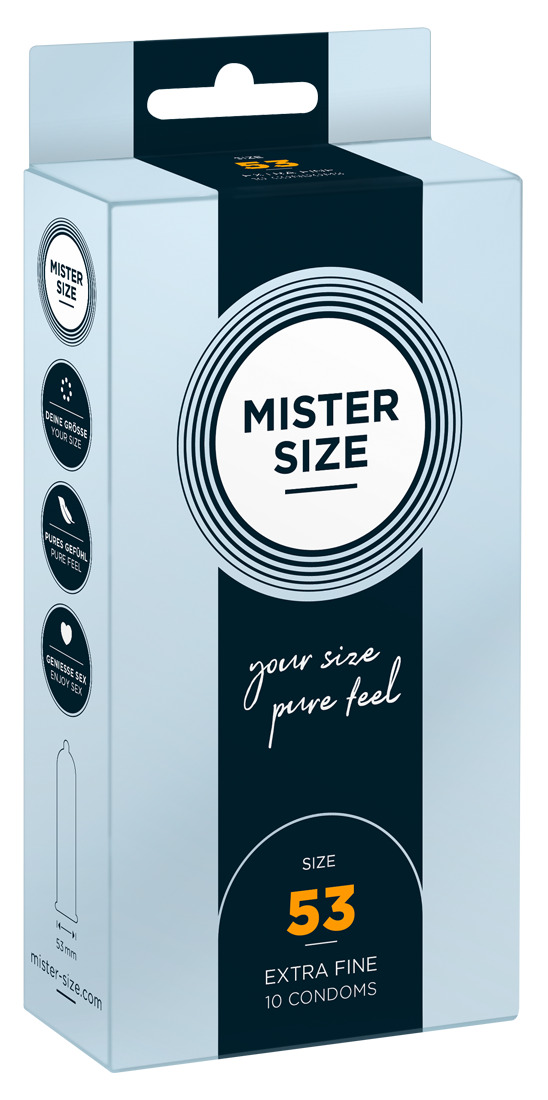 Image of Mister Size condooms - 53 mm 10 stuks 