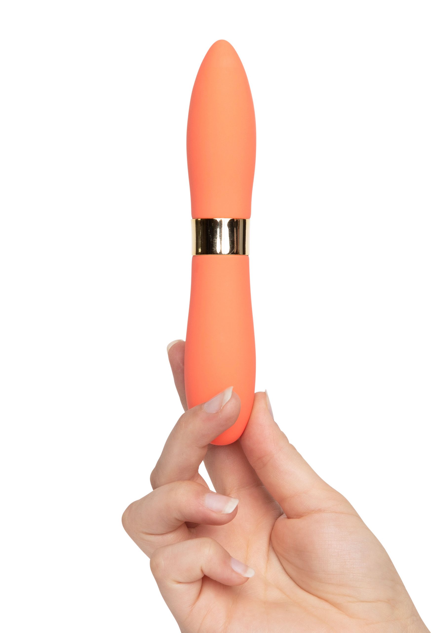 Image of Silicone DEUX Bullet - Dubbele vibrator Orange