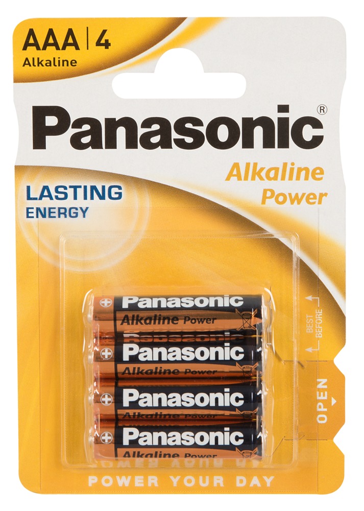 Image of Panasonic 4x AAA-batterij