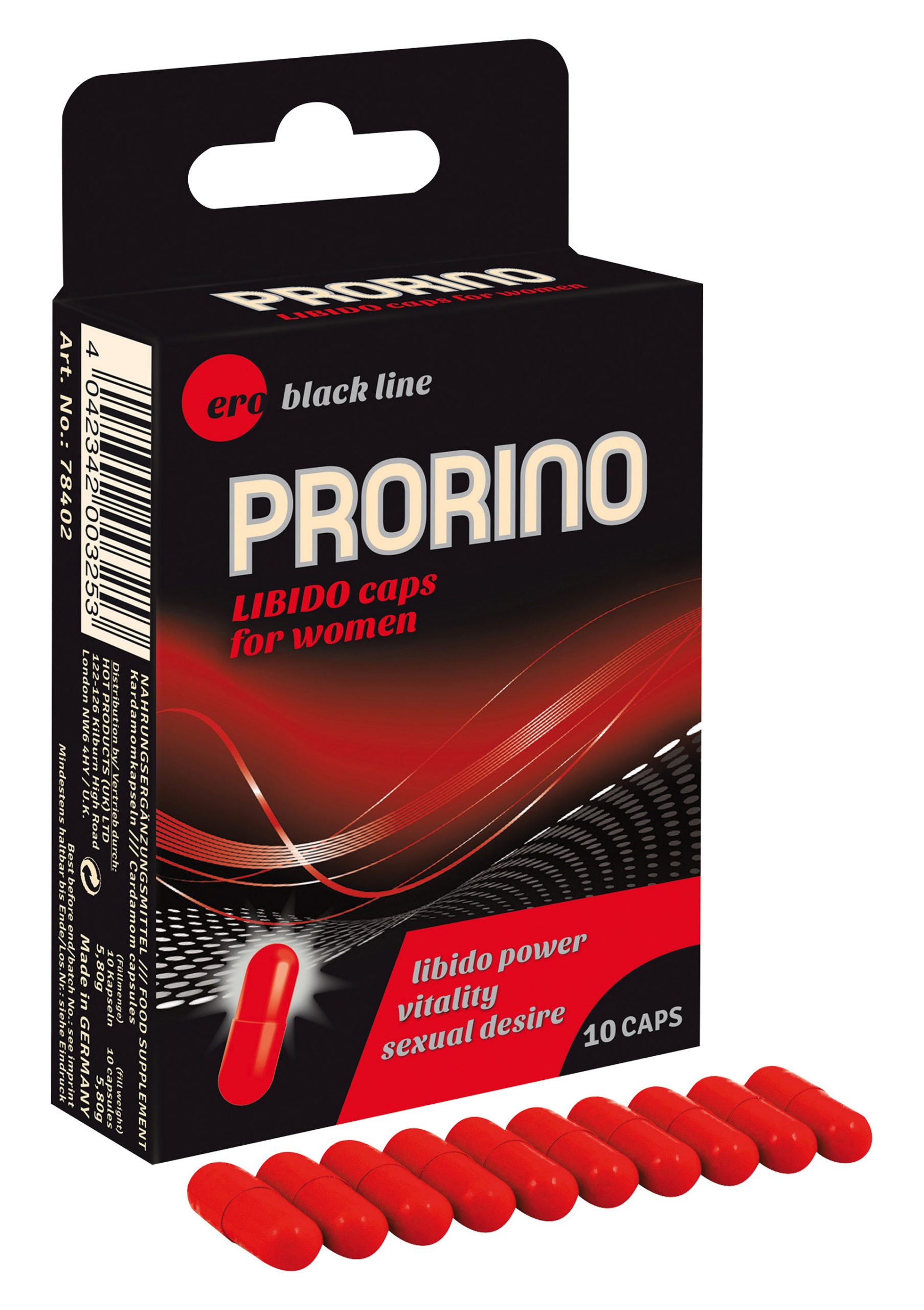 Prorino Libido Caps Her 10 stuks