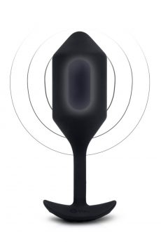 Grote vibrerende buttplug B-Vibe Vibrerende Snug Plug 4 (XL) - zwart