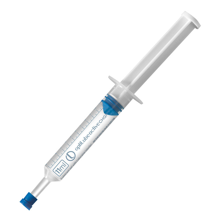 Image of Optilube 11 ml spuit met 2% lidocaïne - steriel en verdovend glijmiddel