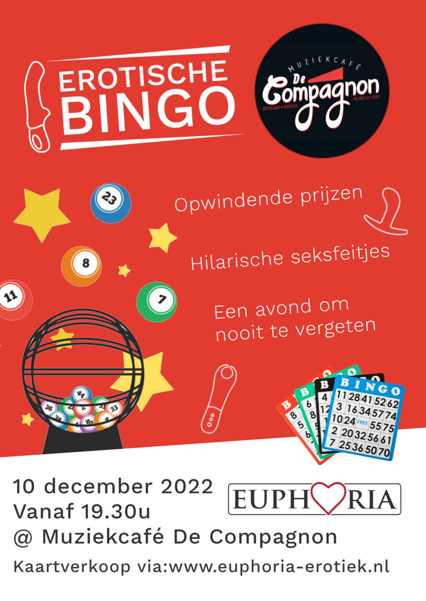 Image of Bingokaarten Gorredijk 10 december 2022 Euforisch Totaalpakket