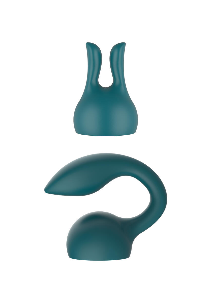 Xocoon - Opzetstukken voor Personal Wand Vibrator Groen-blauw
