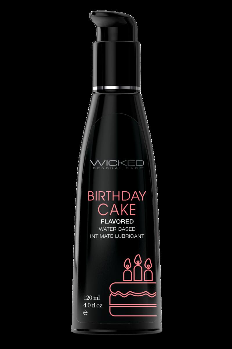 Image of Wicked Aqua - Glijmiddel met Birthday Cake smaak 120 ml