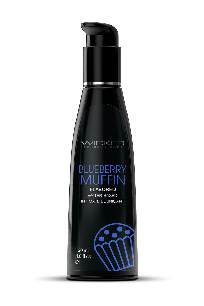 Image of Wicked Aqua - Glijmiddel met Blueberry Muffin smaak 120 ml