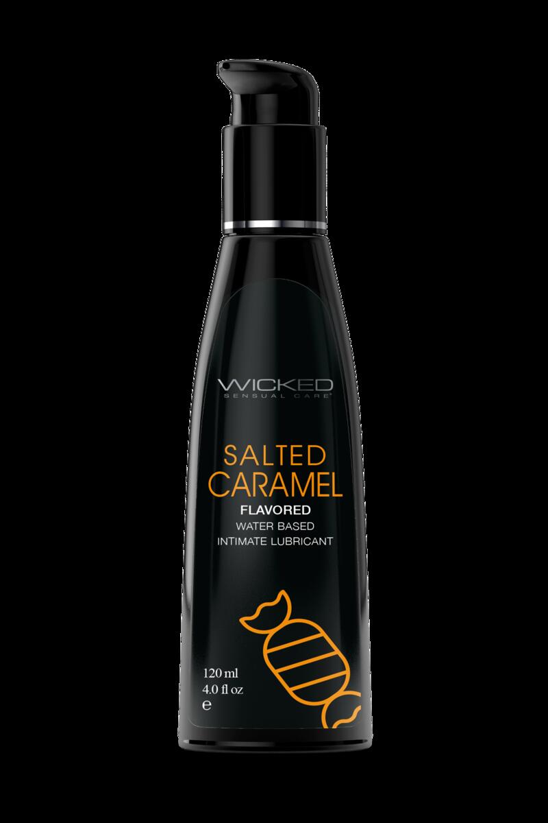Image of Wicked Aqua - Glijmiddel met Salted Caramel smaak 120 ml