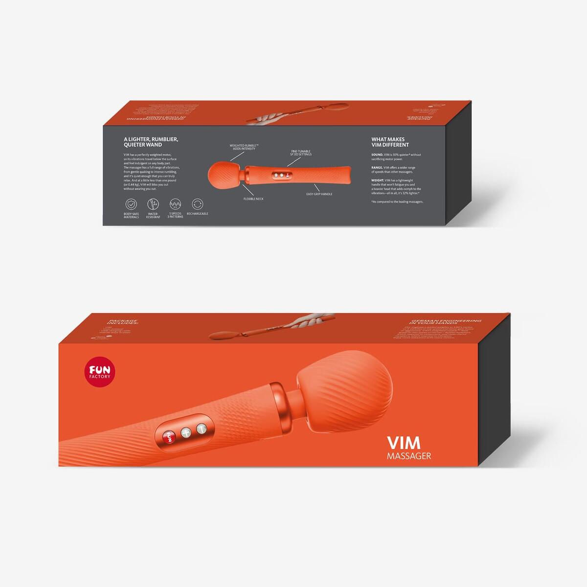 Fun Factory VIM - krachtig en stille wandvibrator Oranje