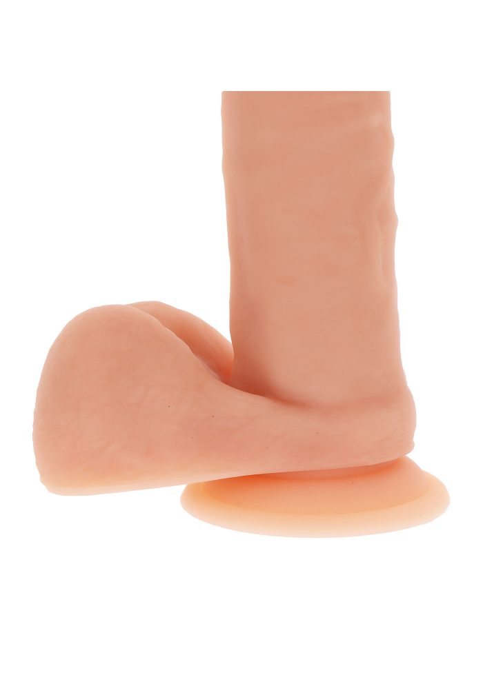 Siliconen dildo met ballen - 20 x Ø4,0 cm